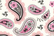 Minky Paisley Print Fabric - Pretty Paisley - Blush Minky Paisley Print Fabric - Pretty Paisley - Blush