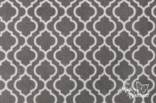Minky Cuddle Print Fabric - Trellis - Charcoal/Snow Minky Cuddle Print Fabric - Trellis - Charcoal/Snow