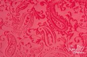 Minky Cuddle Embossed Paisley Fabric - Watermelon Minky Cuddle Embossed Paisley Fabric - Watermelon