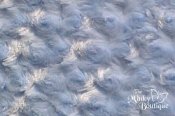 Minky Rose Cuddle Fabric - Baby Blue Minky Rose Cuddle Fabric - Baby Blue