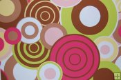 Robert Kaufman Minky Print Fabric - Balloon Party - Kiwi/Brown