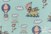 Sweet Melody Minky Cuddle Fabric - Two By Two/Opal Sweet Melody Minky Cuddle Fabric - Two By Two/Opal