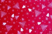Robert Kaufman Minky Print Christmast Fabric - Snow Trees