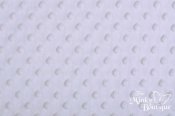 Minky Dot Fabric - Snow - 28 x 60 Cut Minky Dot Fabric - Snow - 28 x 60 Cut