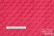 Minky Dot Fabric - Watermelon