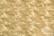 Minky Rose Swirl Embossed Fabric - Banana Minky Rose Swirl Embossed Fabric - Banana
