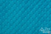 Minky Cuddle Dimple Dot Fabric - Dark Turquoise Minky Cuddle Dimple Dot Fabric - Dark Turquoise