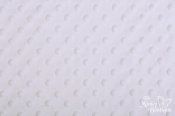 Minky Dot Fabric - White - 31 x 60 Cut Minky Dot Fabric - White - 31 x 60 Cut