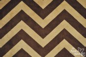 Minky Chevron - Cappuccino/Brown