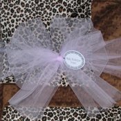 Minky Animal Print Blanket - Cheetah/Mocha Dot