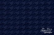 Minky Cuddle Embossed Houndstooth Fabric - Navy Minky Cuddle Embossed Houndstooth Fabric - Navy